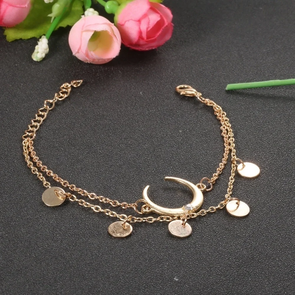 *DALEYZA* 2-Pc Gold Crescent Fashion Bracelet Set